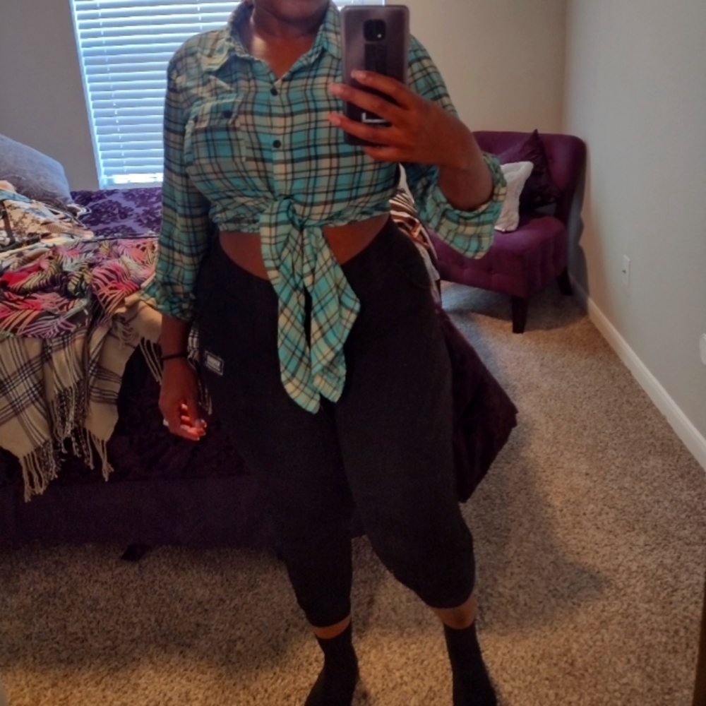 Sheer maternity blouse